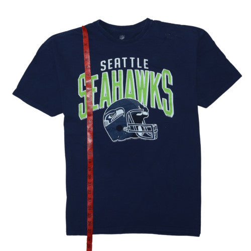 NFL Team Apparel Men's Navy Seattle Seahawks T-Shirt Size 2XL