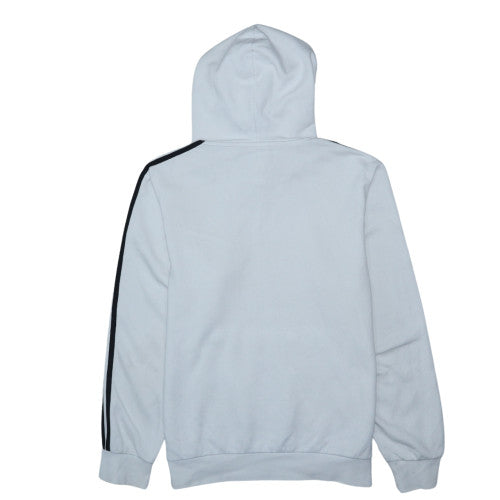 Adidas Men's White Pullover Hoodie L Classic Logo Sports Fleece