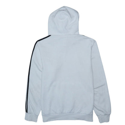 Adidas Men's White Pullover Hoodie L Classic Logo Sports Fleece
