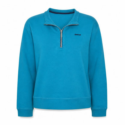 Reebok Women’s Blue 1/4 Zip Pullover Sweatshirt Size 14