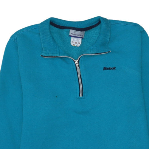 Reebok Women’s Blue 1/4 Zip Pullover Sweatshirt Size 14