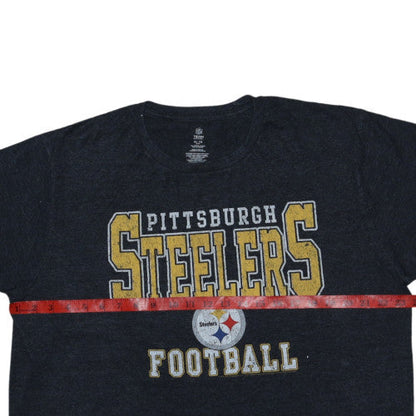 NFL Team Apparel Men's Black XL Pittsburgh Steelers Graphic T-Shirt