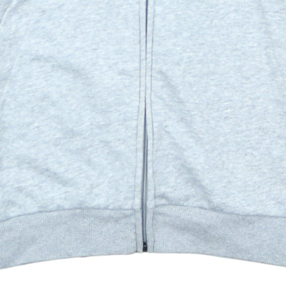Adidas Men's Grey Full Zip Hoodie Size L Sportswear
