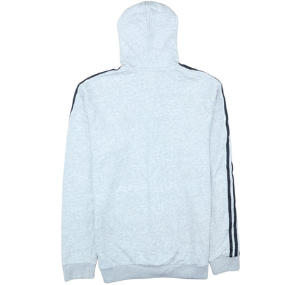 Adidas Men's Grey Full Zip Hoodie Size L Sportswear