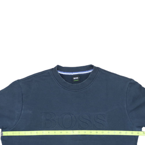 Hugo Boss Men's Blue Crew Neck Pullover Sweatshirt L