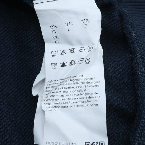 Hugo Boss Men's Blue Crew Neck Pullover Sweatshirt L