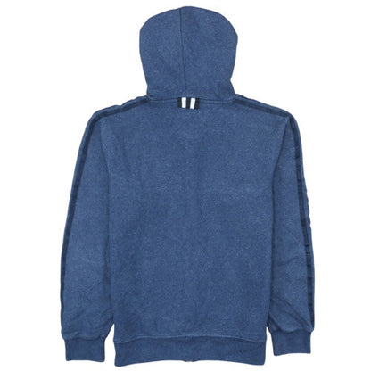 Adidas Men's Blue Full Zip Hoodie S Regular Fit Sportswear