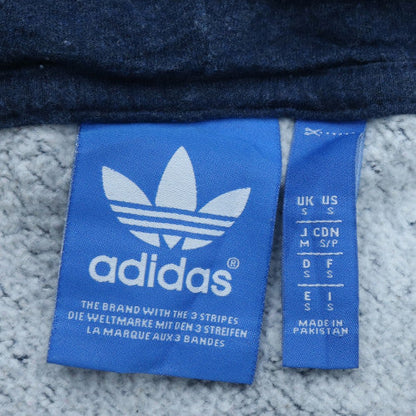 Adidas Men's Blue Full Zip Hoodie S Regular Fit Sportswear