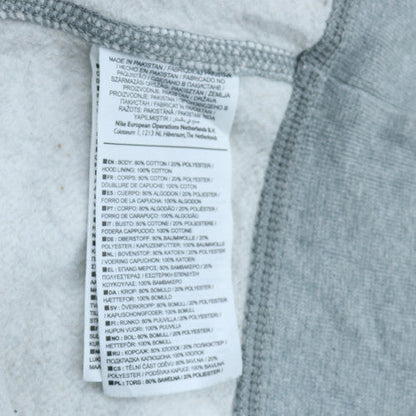 Nike Men's Grey Full Zip Hoodie Size L Fleece Sportswear