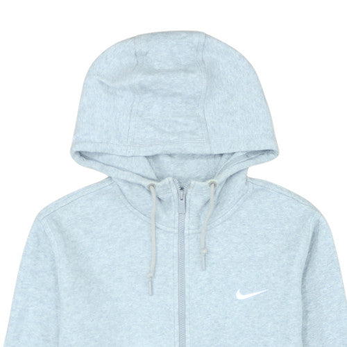 Nike Men's Grey Full Zip Hoodie Size L Fleece Sportswear