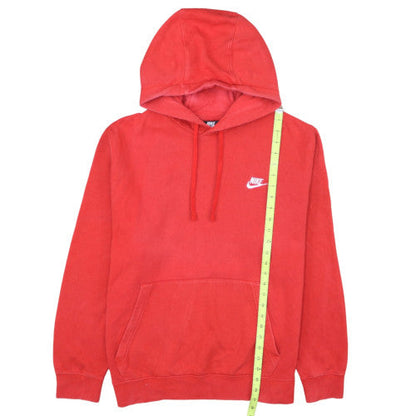 Nike Men's Red Pullover Hoodie L Logo Fleece Sportswear