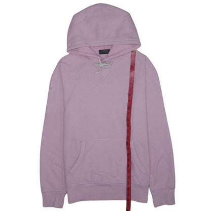 Polo Ralph Lauren Womens Pink Pullover Hoodie Medium Cotton Blend