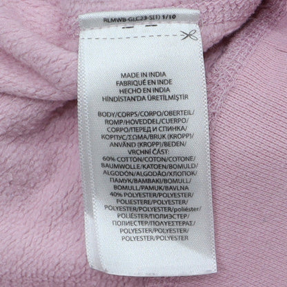 Polo Ralph Lauren Womens Pink Pullover Hoodie Medium Cotton Blend