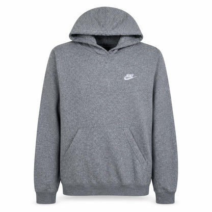 Nike Mens Grey Pullover Hoodie Size L Fleece Sportswear