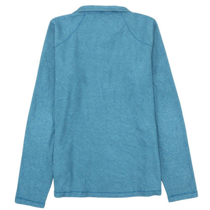 The North Face Women's Blue 1/4 Zip Fleece Pullover Sweatshirt M