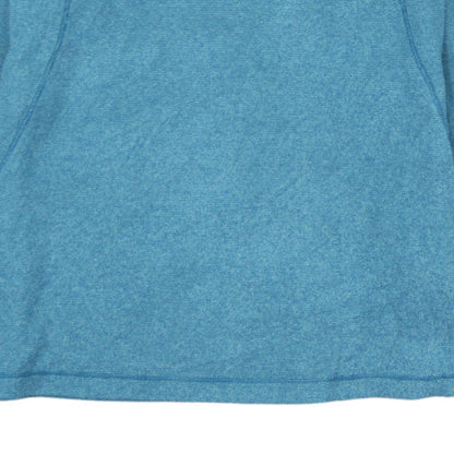 The North Face Women's Blue 1/4 Zip Fleece Pullover Sweatshirt M