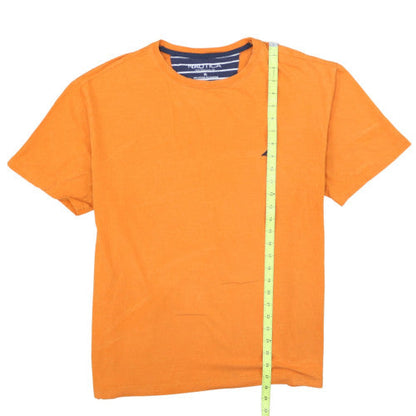 Nautica Men's Orange Performance Cotton Stretch Crew Neck T-Shirt XL