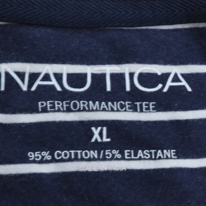 Nautica Men's Orange Performance Cotton Stretch Crew Neck T-Shirt XL