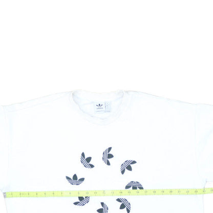 Adidas Women's White Crew Neck Pullover Sweatshirt Size 3XL