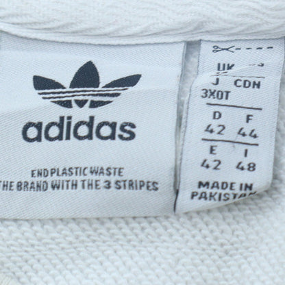 Adidas Women's White Crew Neck Pullover Sweatshirt Size 3XL