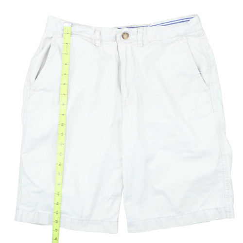 Tommy Hilfiger Men's White Chino Shorts Size 32 Regular Cotton