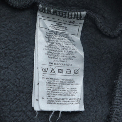 Adidas Men’s Grey Pullover Hoodie 2XL Regular Fit Fleece Sweatshirt