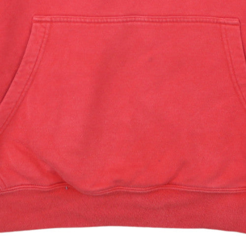 Adidas Men's Red Pullover Hoodie Fleece Medium Regular Fit