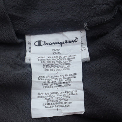 Champion Men's Grey Pullover Hoodie Small Logo Graphic Fleece