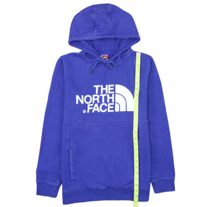 The North Face Womens Blue Pullover Hoodie Medium 100% Cotton