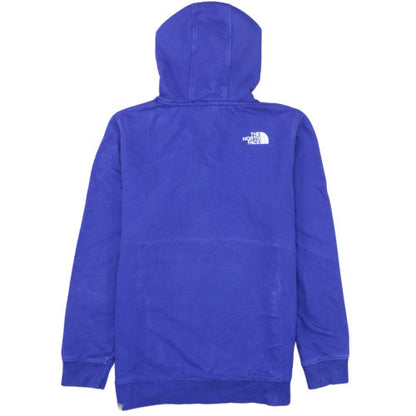 The North Face Womens Blue Pullover Hoodie Medium 100% Cotton