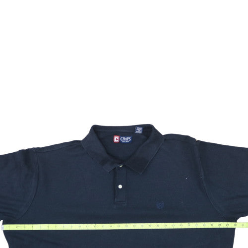 Chaps Men's Blue 3XL Big & Tall Cotton Polo Shirt