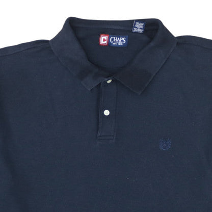 Chaps Men's Blue 3XL Big & Tall Cotton Polo Shirt