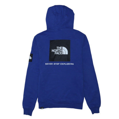 The North Face Men's Blue Pullover Hoodie Size S Cotton Outdoor Sweatshirt