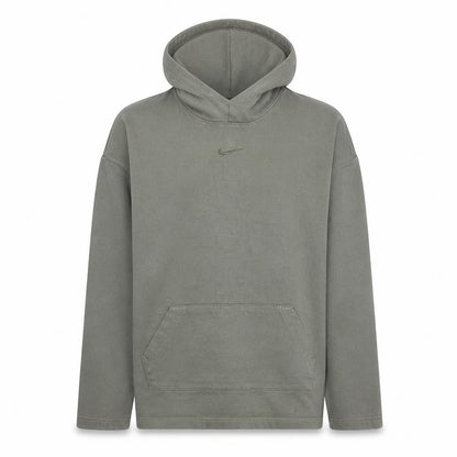 Nike Men's Green Pullover Hoodie M Regular Fit Fleece Logo