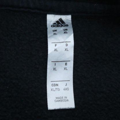 Adidas Men's Black XL Pullover Fleece Hoodie Sportswear