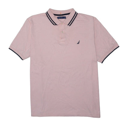 Nautica Men's Pink Short Sleeve Classic Fit Polo Shirt XXL