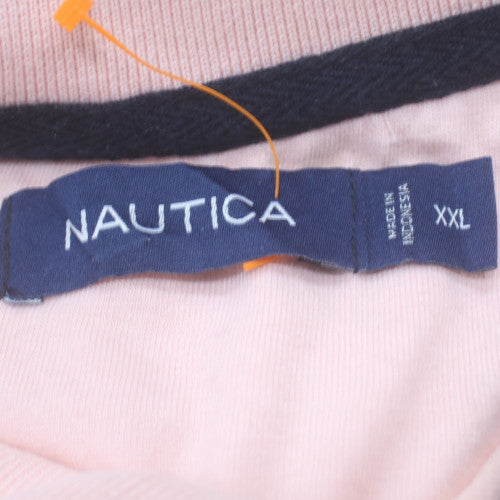 Nautica Men's Pink Short Sleeve Classic Fit Polo Shirt XXL