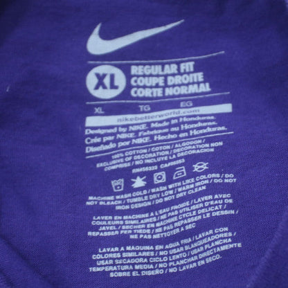 Nike Men's Purple Geaux Tigers Graphic Crew Neck T-Shirt XL Regular Fit