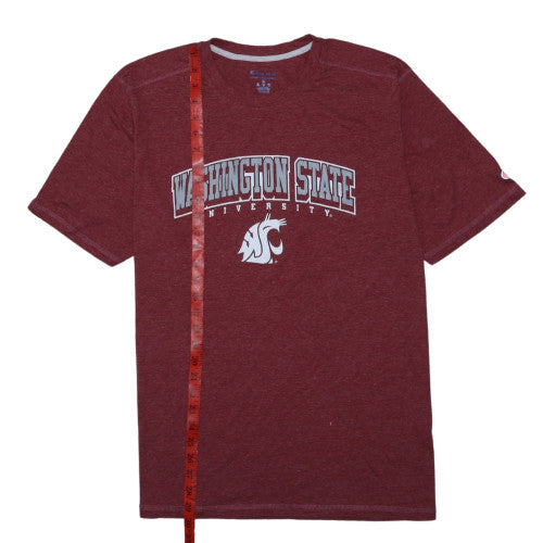 Champion Men's Maroon Washington State University Crew Neck T-Shirt XL