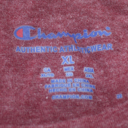 Champion Men's Maroon Washington State University Crew Neck T-Shirt XL