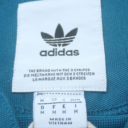 Adidas Men's Blue Collared Pullover Sweatshirt M Retro Sports Style