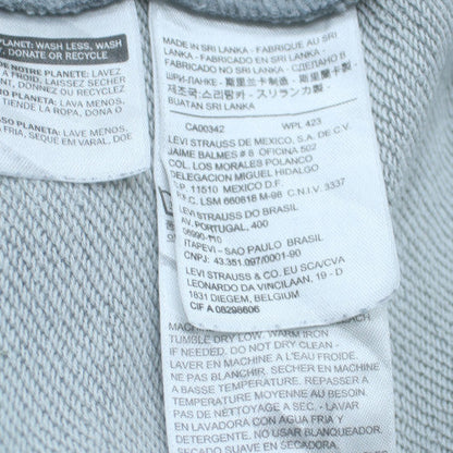 Levi's Mens Grey Pullover Hoodie M Classic Fleece Graphic