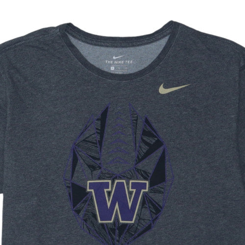 Nike Men’s Grey Dri-FIT Athletic T-Shirt XL Graphic Print Sports Tee