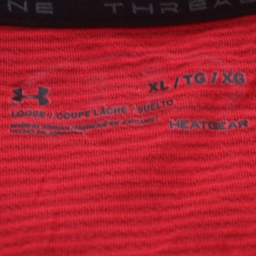 Under Armour Men's Red XL HeatGear Performance T-Shirt
