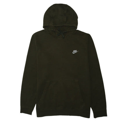 Nike Mens Green Pullover Hoodie L Regular Fit Fleece Sweatshirt