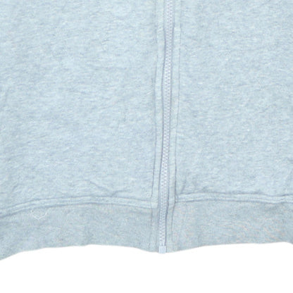 Nike Women Grey Full Zip Hoodie L - Classic Hooded Sweatshirt