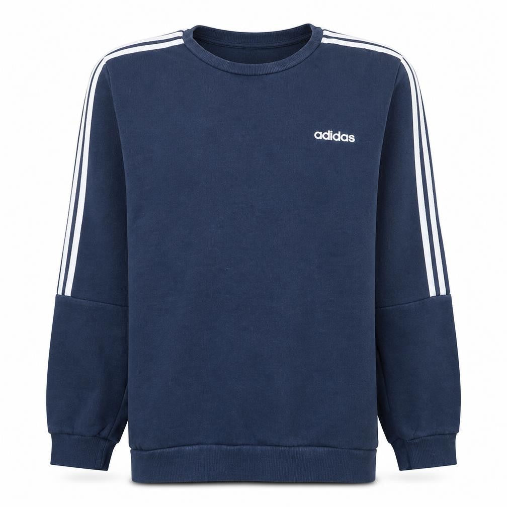 Adidas Men's Navy Blue Crew Neck Pullover Sweatshirt Size L