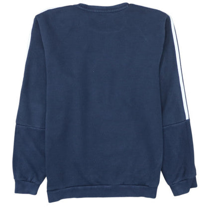 Adidas Men's Navy Blue Crew Neck Pullover Sweatshirt Size L