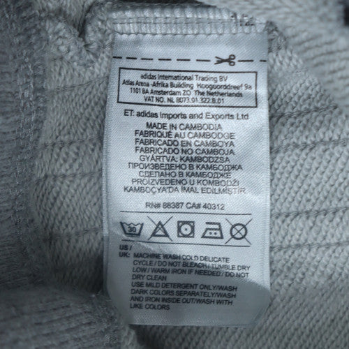 adidas Womens Grey Jogger Sweatpants Size 12 Regular Fit
