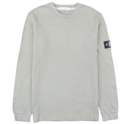 Calvin Klein Jeans Men's Grey Knit Pullover Sweatshirt M